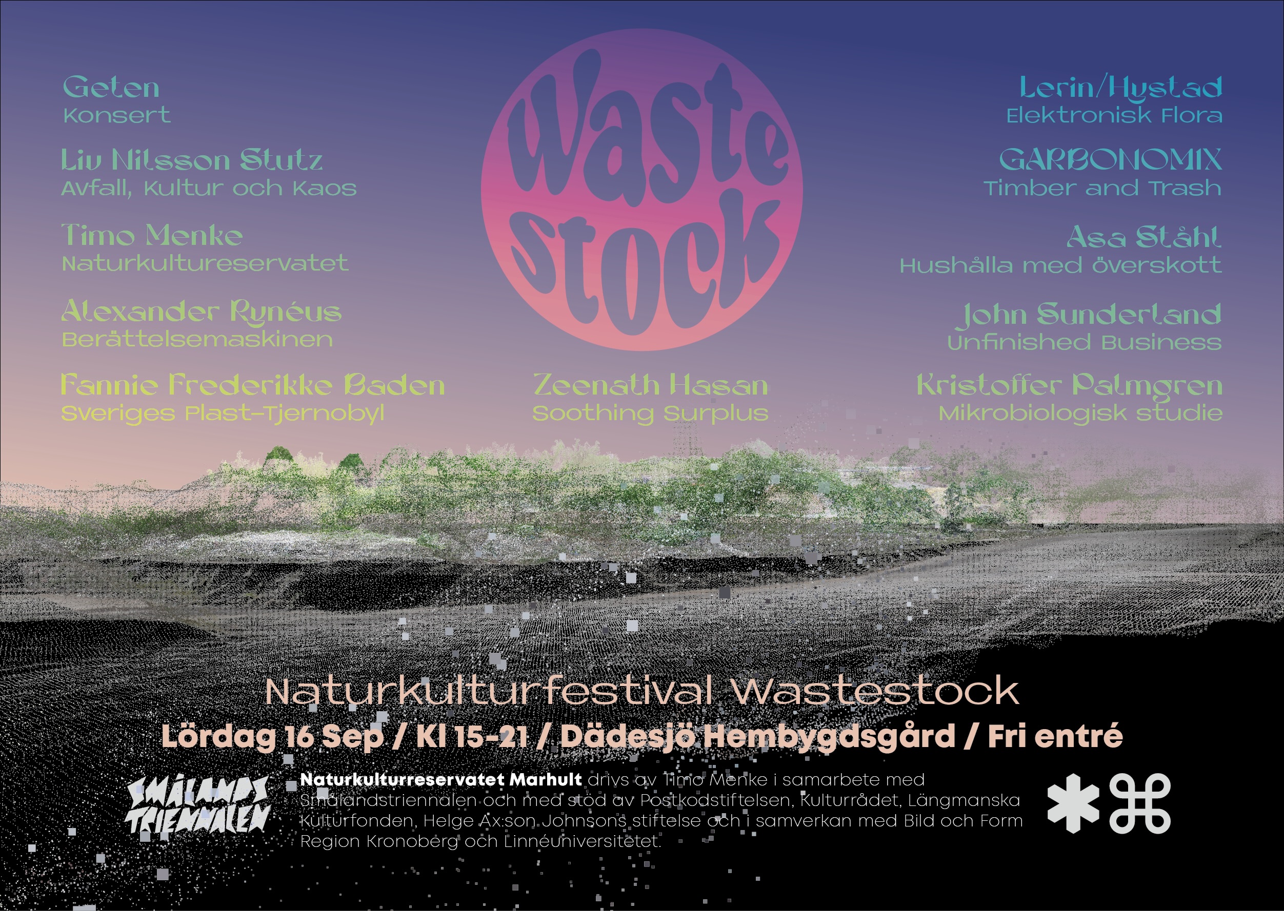 Affisch Naturkulturfestival Wastestock